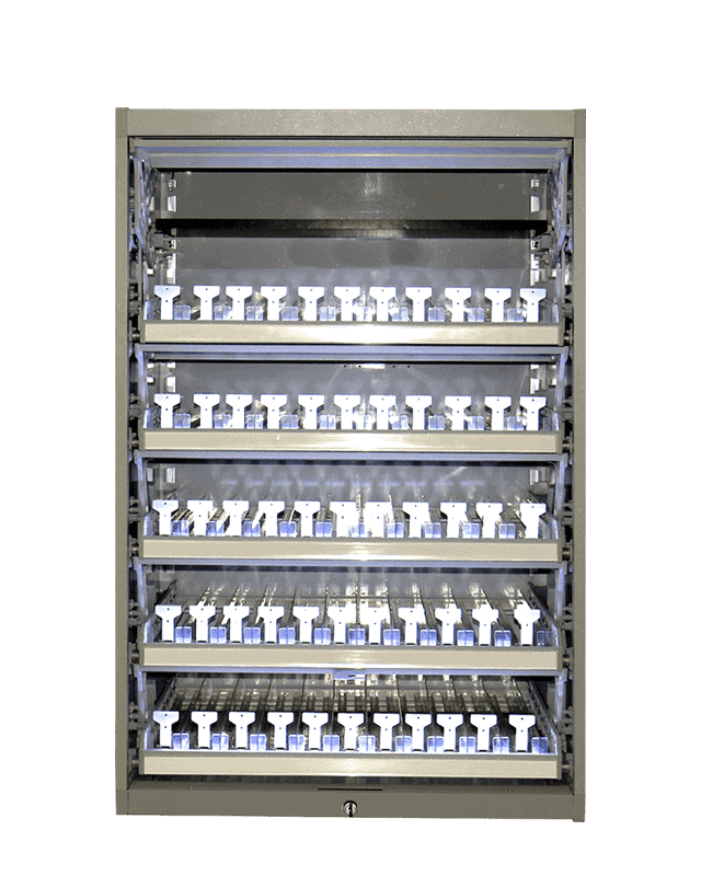 ארון סיגריות יוקרתי לקיוסקים עם תאורת LED כחולה/לבנה ארון סיגריות יוקרתי לקיוסקים עם תאורת LED כחולה/לבנה