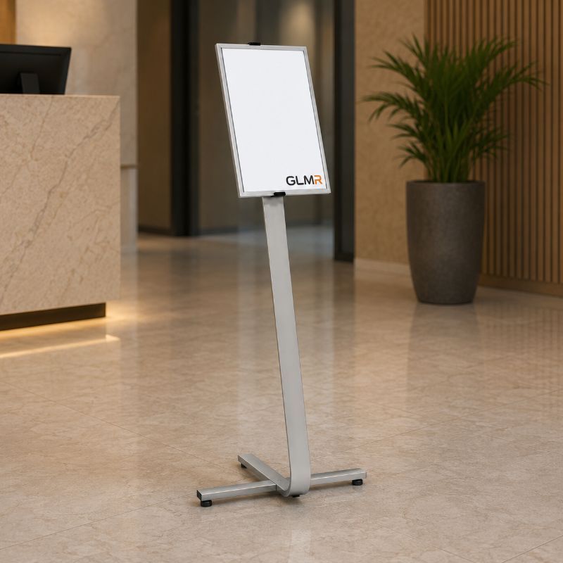 מעמד מידע רצפתי ייצוגי DURABLE INFO SIGN אלומיניום A3 מעמד מידע רצפתי ייצוגי DURABLE INFO SIGN אלומיניום A3