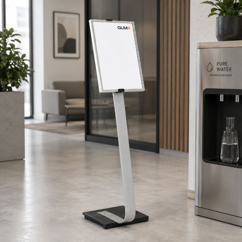 מעמד מידע רצפתי ייצוגי DURABLE INFO SIGN אלומיניום A4 מעמד מידע רצפתי ייצוגי DURABLE INFO SIGN אלומיניום A4