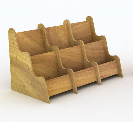 מתקן מעץ לגלויות מתקן מעץ לגלויות