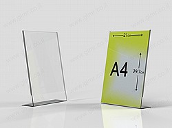 מעמד שולחני לדפים A4 דגם L מעמד שולחני לדפים A4 דגם L