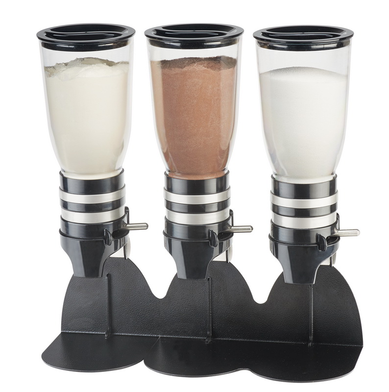 שלישיית קליק דיספנסר לקפה עם סטנד שחור מקסם טריות, חסכון ונוחות