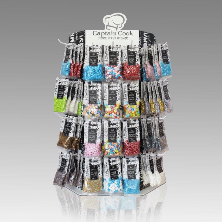 סטנד שולחני ממותג עם 20 ווים לתליית אביזרי סלולר סטנד שולחני ממותג עם 20 ווים לתליית אביזרי סלולר