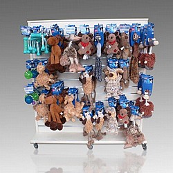 גונדולה - סטנד חריצים דו צדדי על גלגלים גונדולה - סטנד חריצים דו צדדי על גלגלים