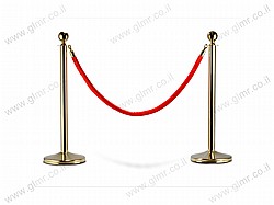 Gold-Queue-Ball-Top-velvet-Red-Rope