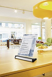 מעמד פרספקס לתצוגה דגם L בשיפוע ממשפחת Durable מעמד פרספקס לתצוגה דגם L בשיפוע ממשפחת Durable