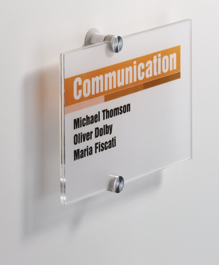 שלט פרספקס יוקרתי לדלת משרד סדרת Crystal Sign גודל A5 שלט פרספקס יוקרתי לדלת משרד סדרת Crystal Sign גודל A5