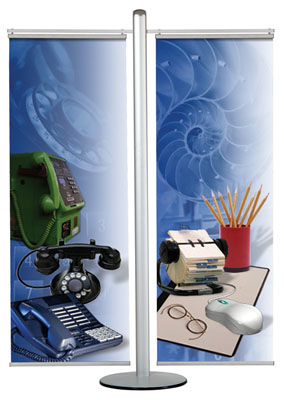 דגל בד על עמוד מודולרי דגל בד על עמוד מודולרי